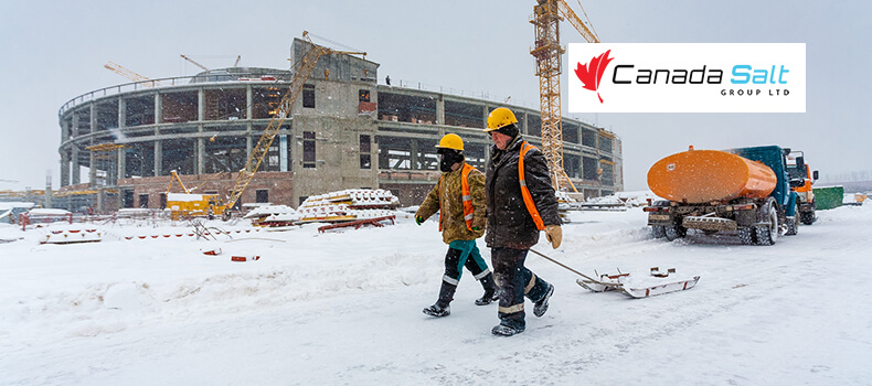 How Construction Crews Use Salt to Maintain Winter Job Site Access - canada salt group ltd