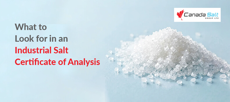 What to Look for in an Industrial Salt Certificate of Analysis - canada salt